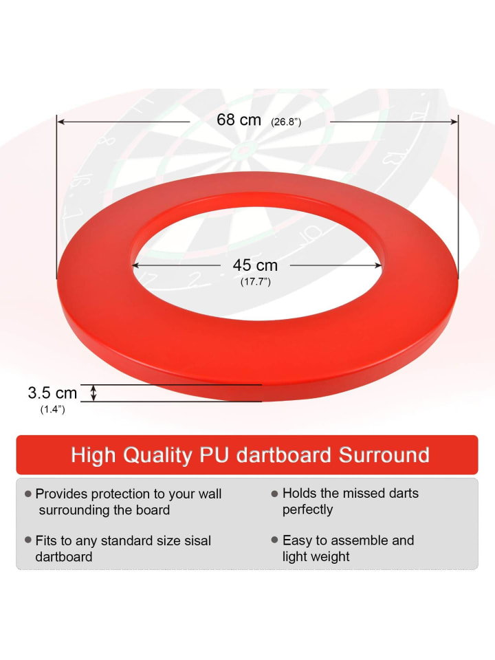 COFI 1453 Dartscheibe für 45 cm in Rot in Rot günstig kaufen onesize