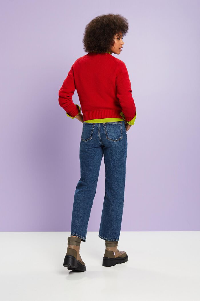 Retro-Jeans mit gerader Passform und hohem Bund