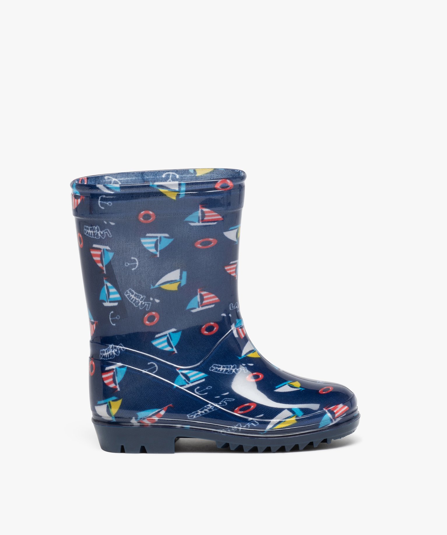 Bottes de pluie Garçon à imprimé marin marine | GEMO
