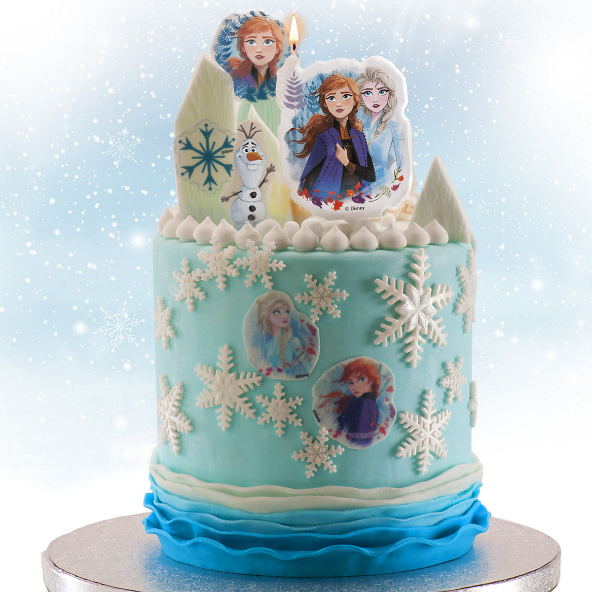 Geburtstagskerze Frozen Anna und Elsa, Tortendeko Geburtstag