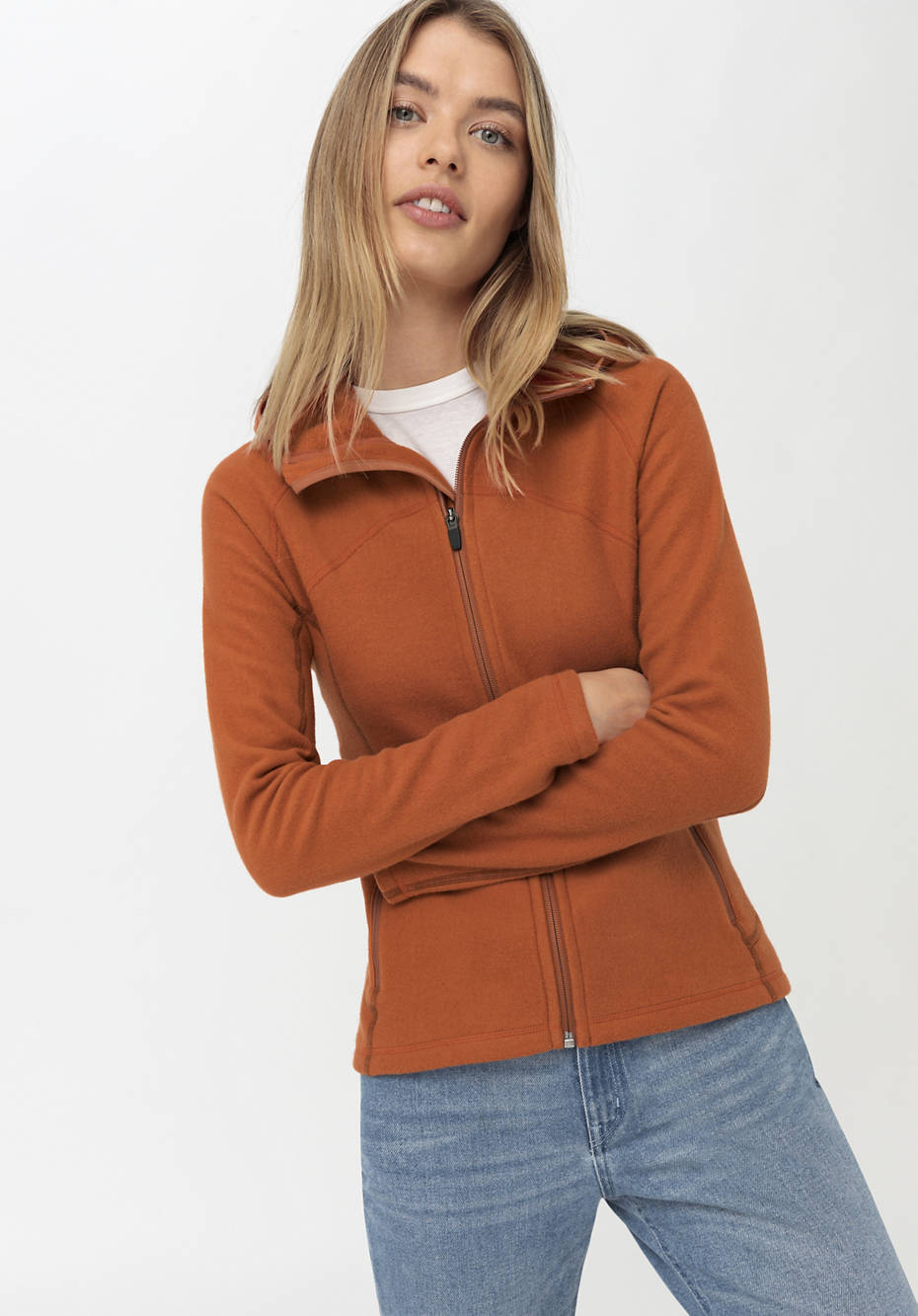 Softfleece-Jacke aus reiner Bio-Baumwolle