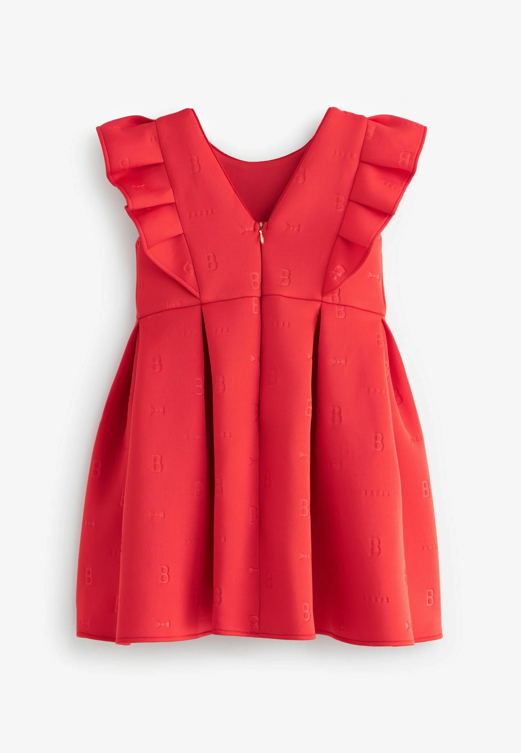 Vestido de verano Baker by Ted Baker con volantes en relieve y corte regular