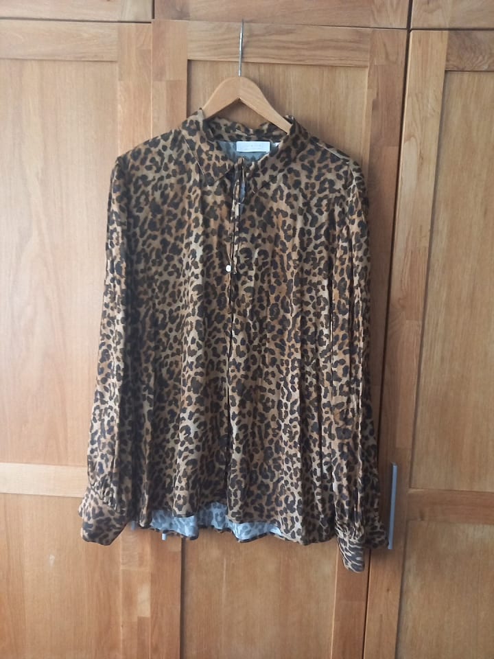 Rich & Royal Bluse in Braun/ Schwarz günstig kaufen 42