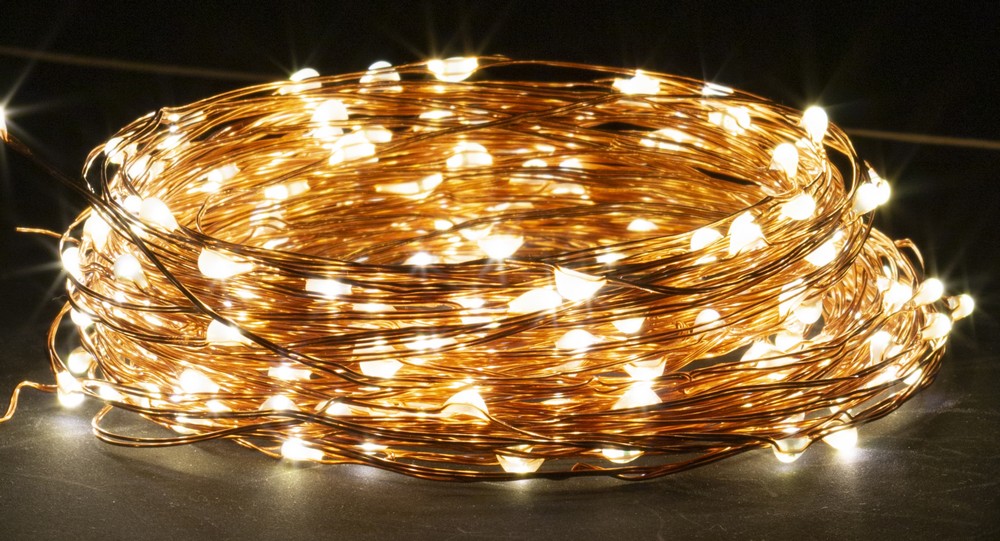 I-Glow LED Solar-Lichterkette, Warmweiß