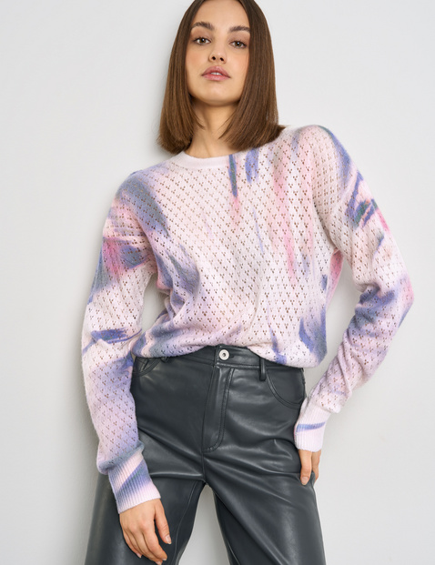Pullover aus Pointelle-Strick