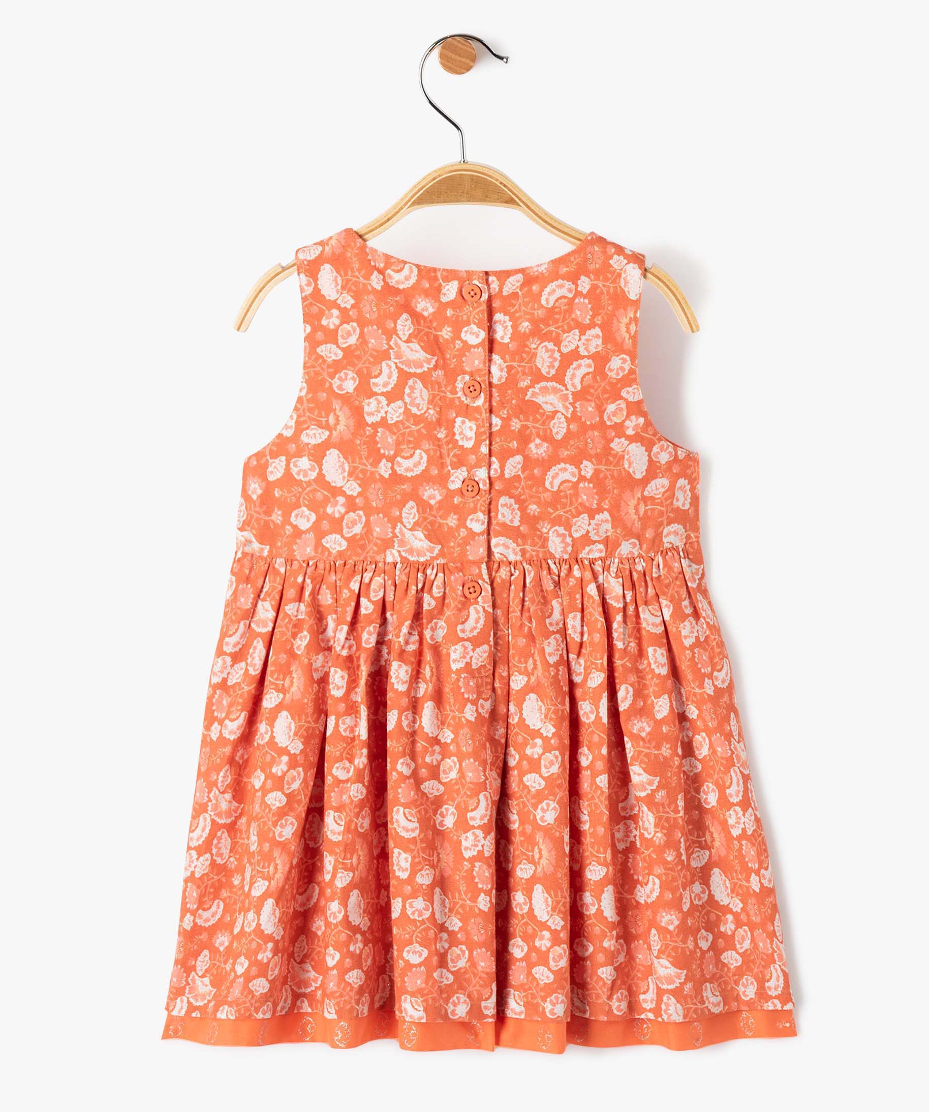 Robe bébé fille à paillettes réversible rouge fonce | GEMO