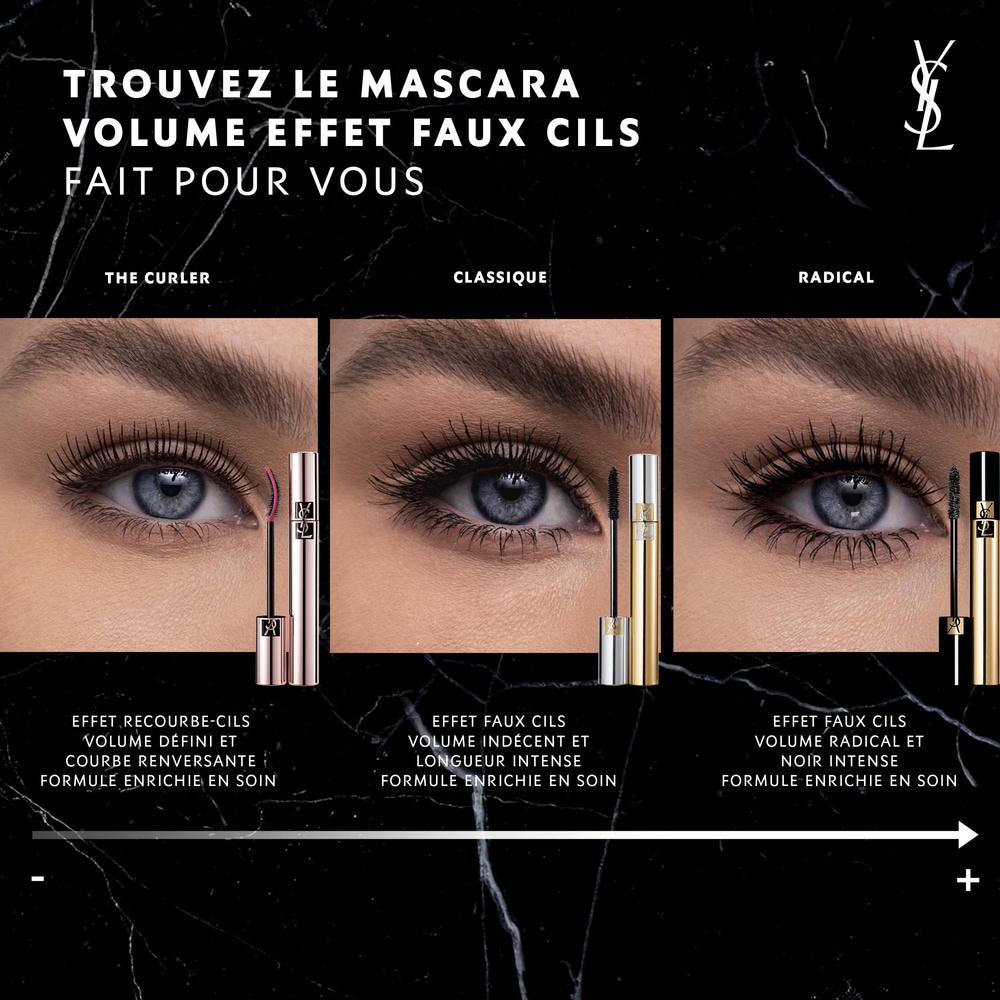 Yves Saint Laurent Volume Effet Faux Cils Mascara Recourbe-Cils, Volume et Longueur