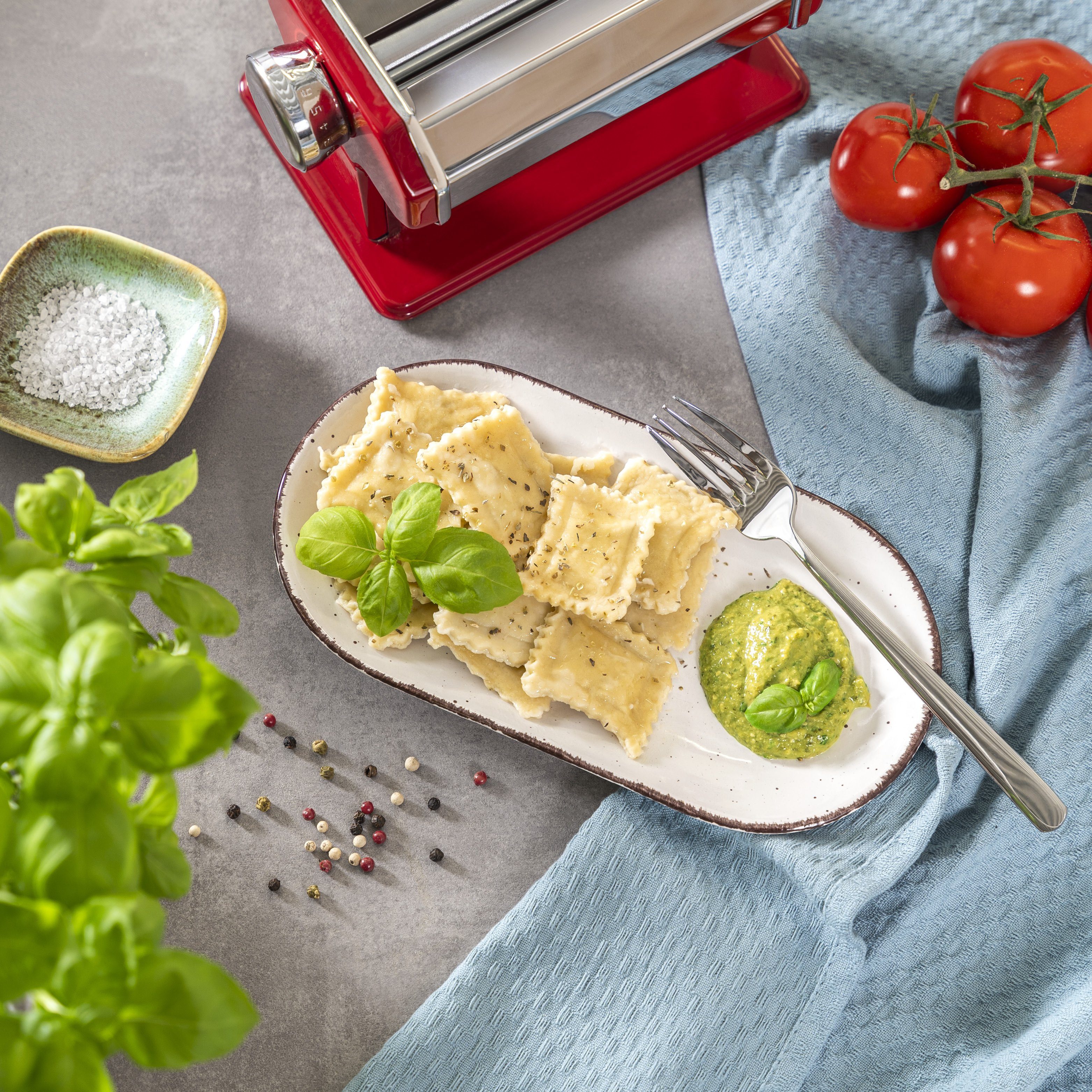 bremermann Nudelmaschine bremermann Ravioli-Set für Nudelmaschine, Ravioliaufsatz, ca. 16,5 x