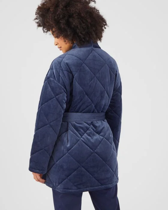 Robe de chambre matelassée maille chaude Thermolactyl