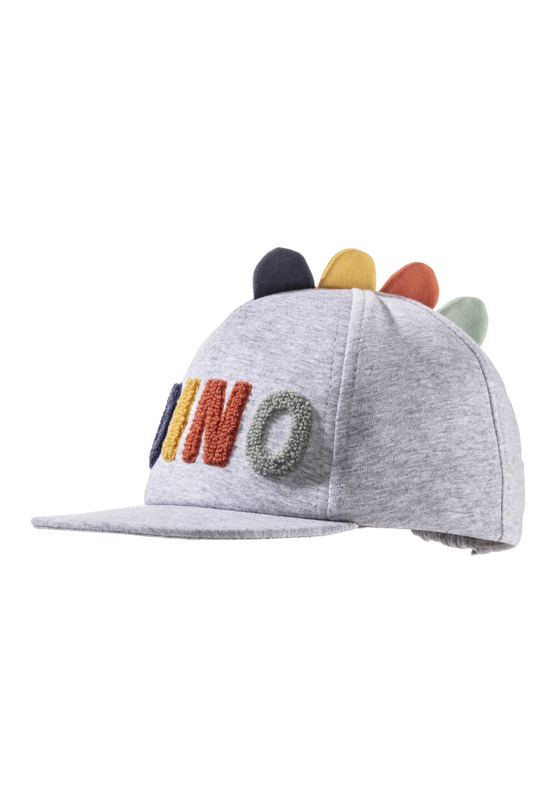 Baseballcap mit DINO-Stickerei in silber melange