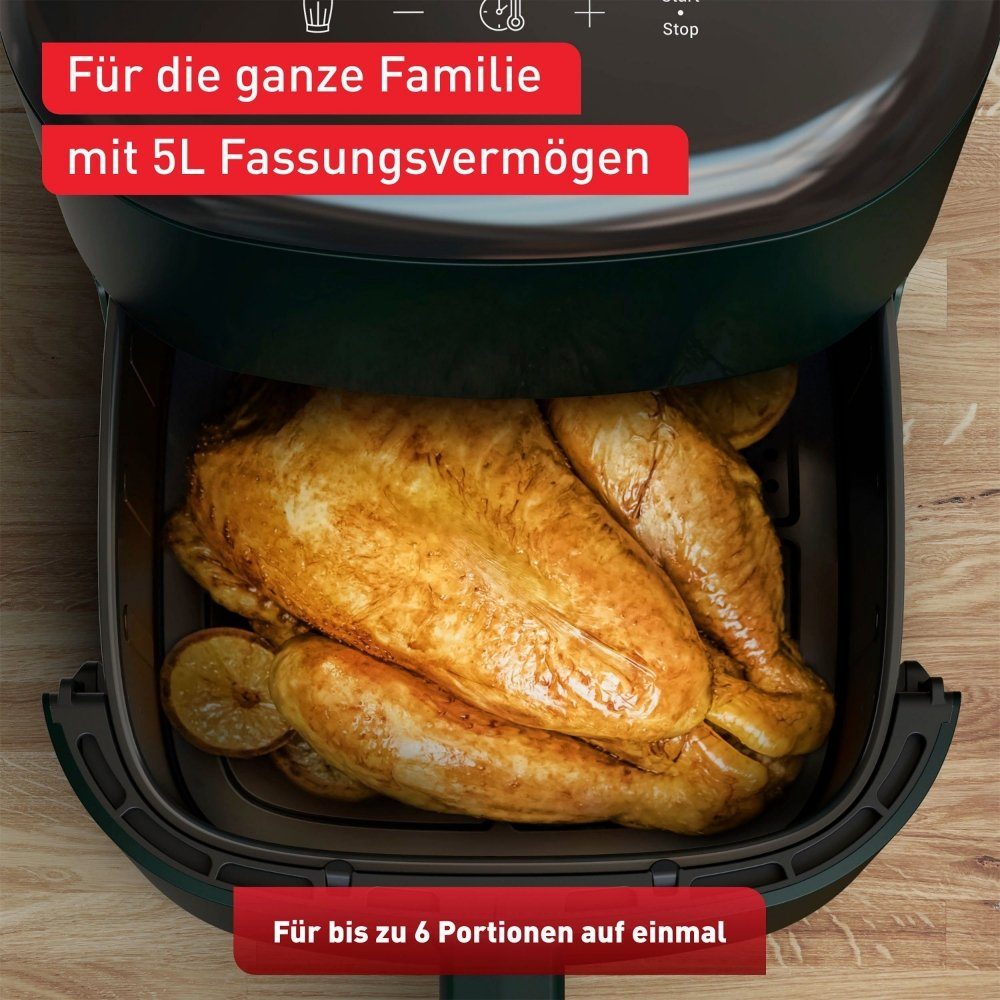 Tefal Heißluftfritteuse EY2453 Easy Fry Max - Heißluftfritteuse - forest green, 1500 W
