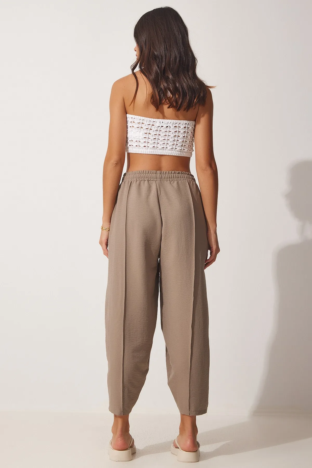 Happiness İstanbul  Shalwar-Hose aus Nerzleinen für Damen DZ00081