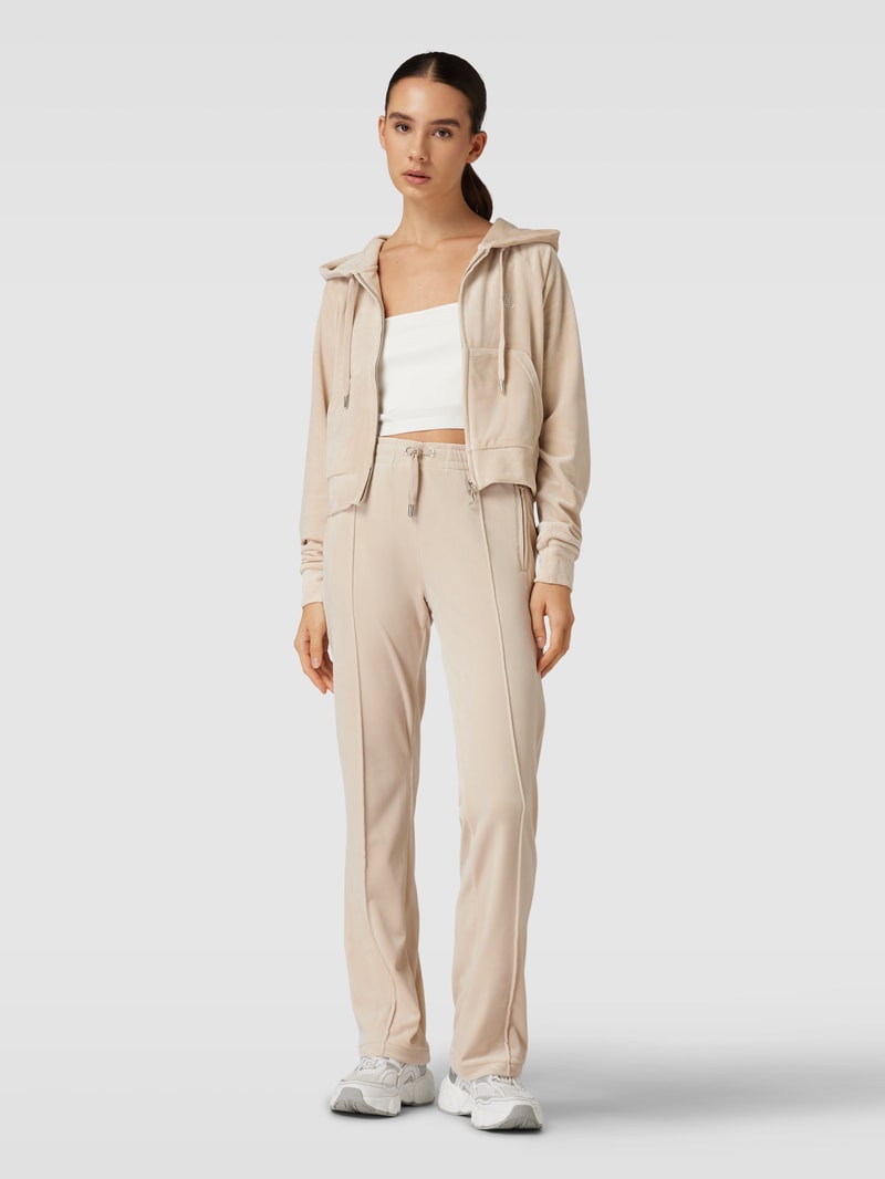 Trackpants mit fixierten Bügelfalten Modell 'TINA' in sand