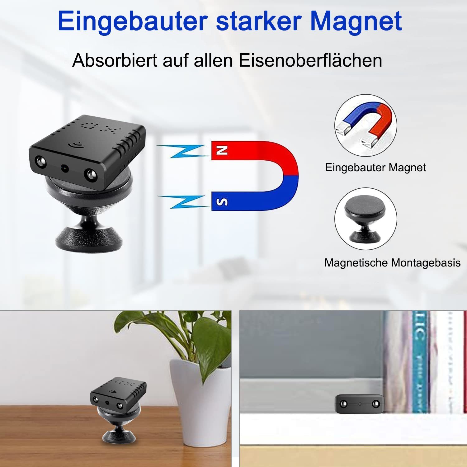 FeelGlad Tarnung -Weitwinkel-Kamera Überwachungskamera (1-tlg., Weitwinkel)