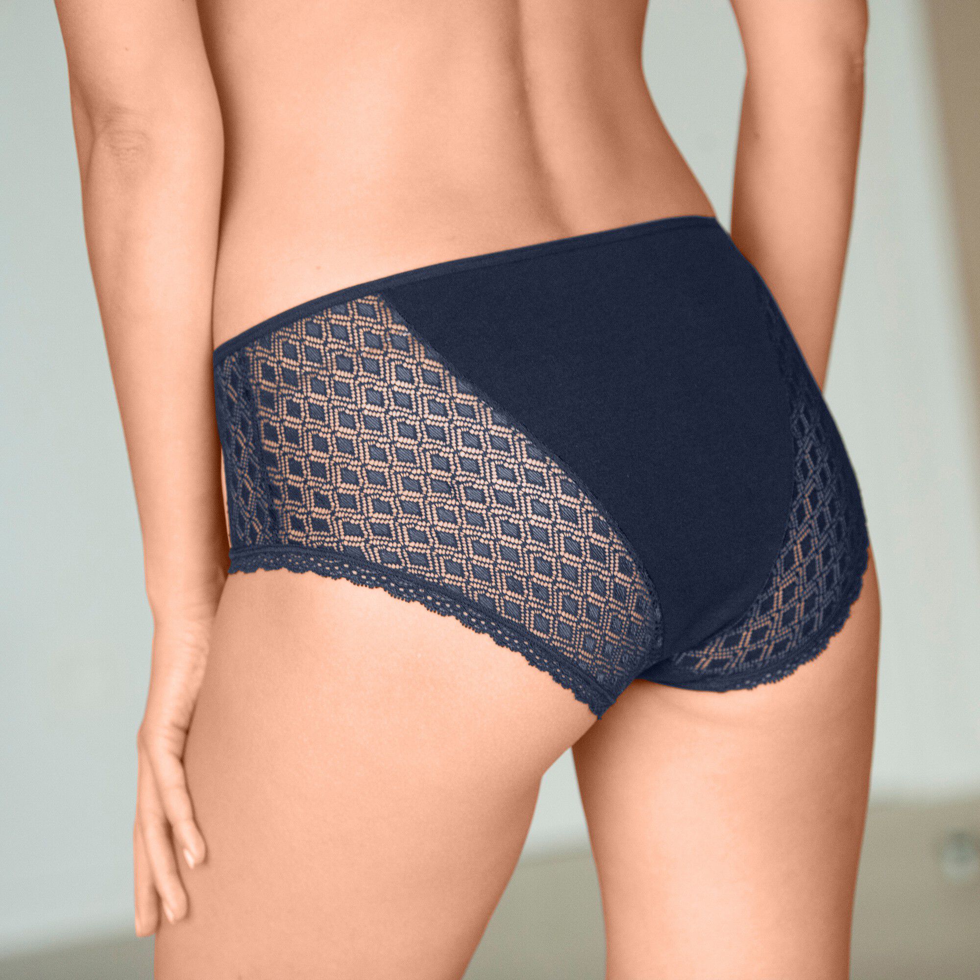 Culotte maxi coton dentelle unie Coria