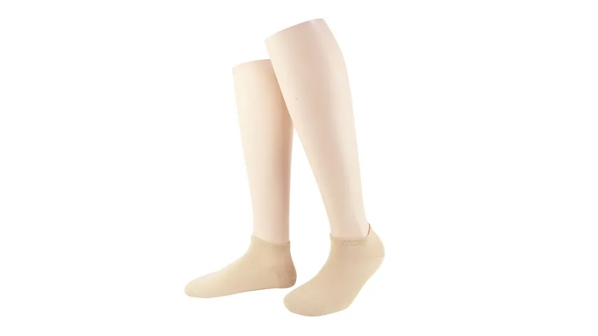 MOVE UP Unisex Sneaker Socken Viskose 2er Pack beige