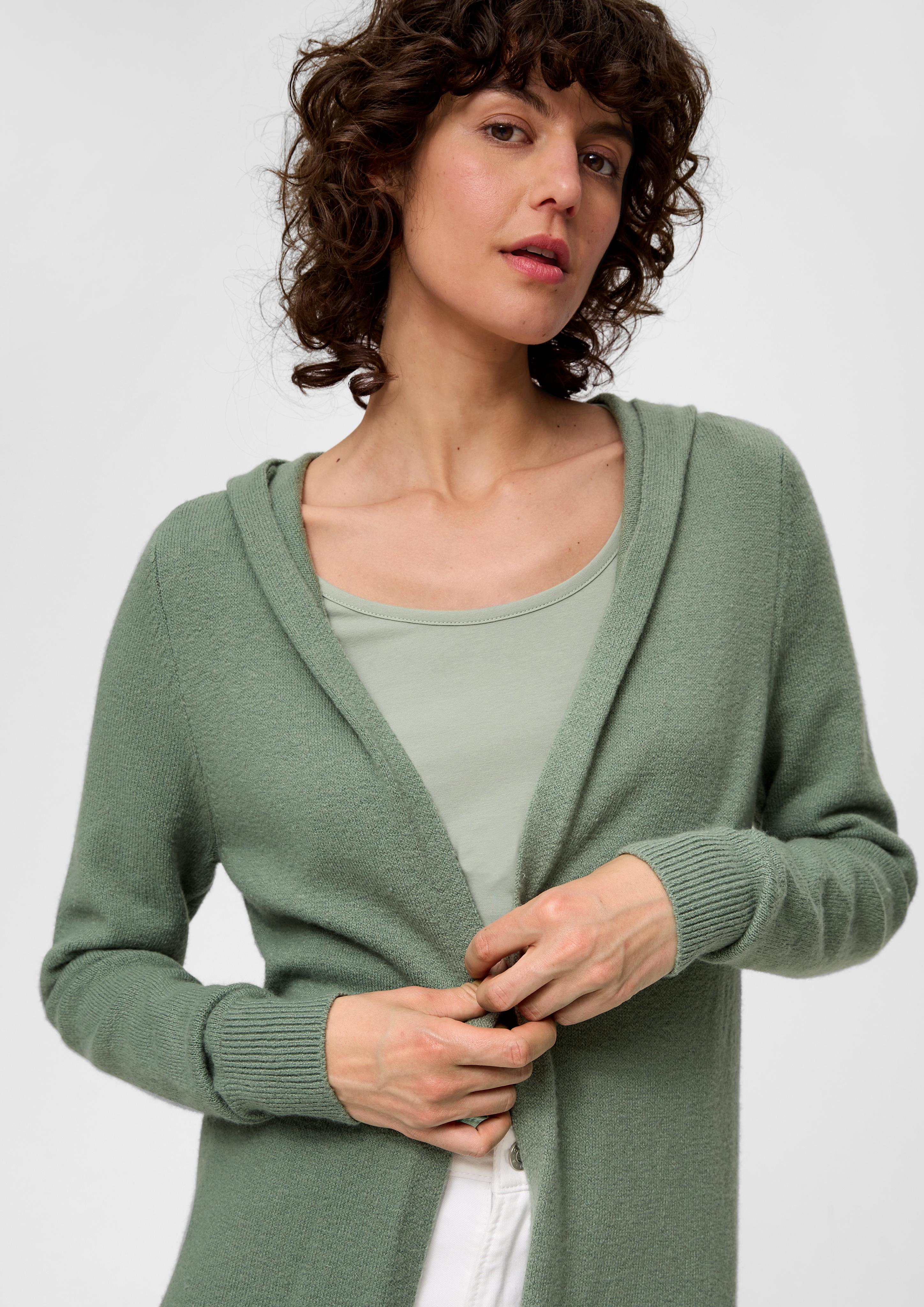 Long-Cardigan mit Kapuze  2118908-7210