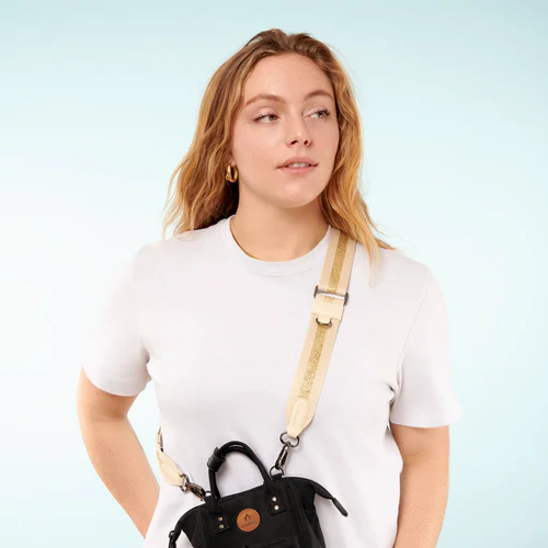 Hamilton cream shoulder strap