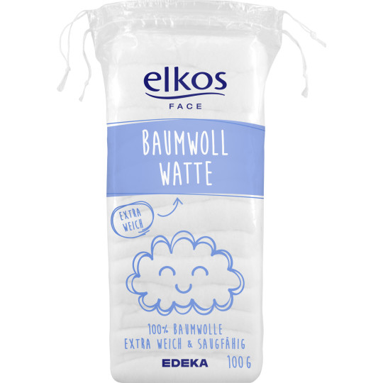 Elkos Baumwoll Watte 100G