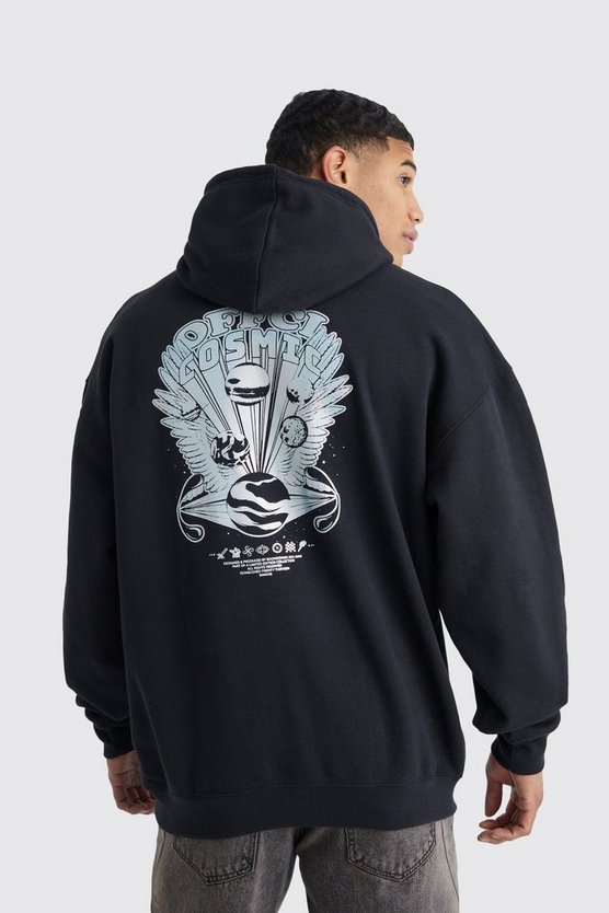 Oversize Hoodie mit Cosmic Glow Print