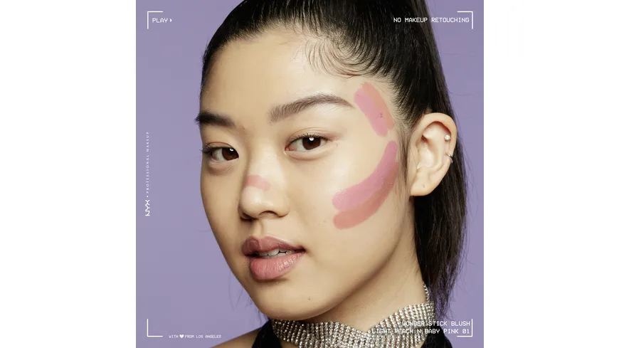 NYX PROFESSIONAL MAKEUP Wonder Stick Blush 01 - light peach & Baby pink