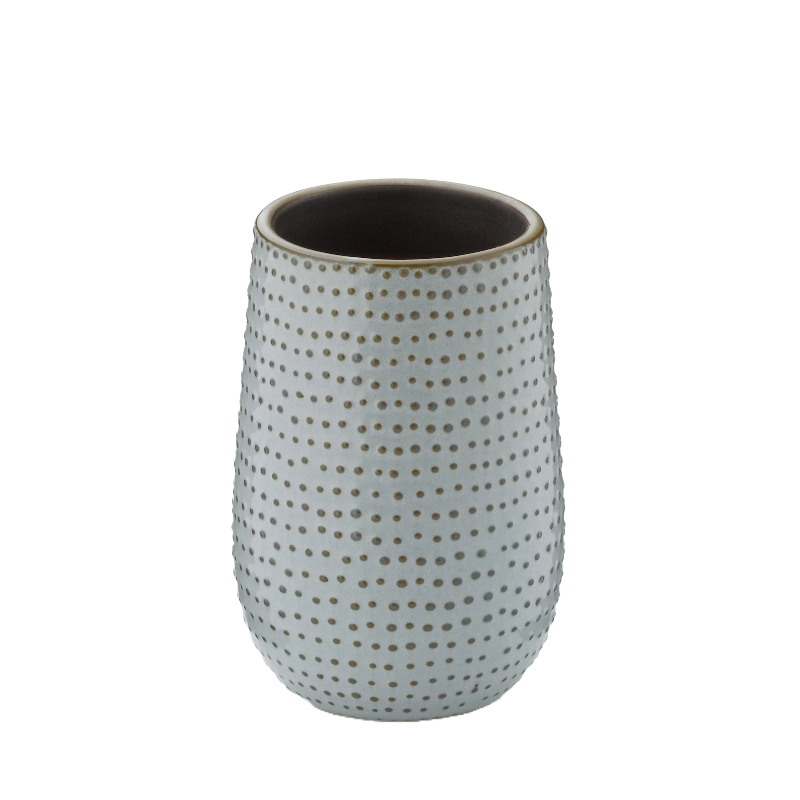 kela Zahnputzbecher Dots Graubraun