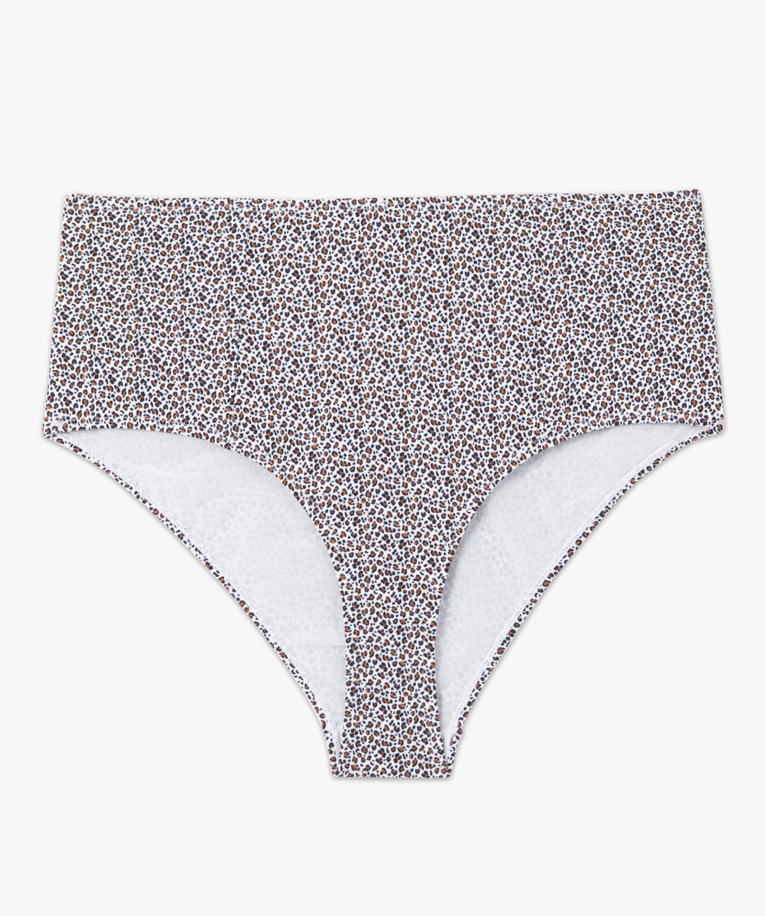Bas de maillot de bain femme grande taille avec taille haute imprime | GEMO