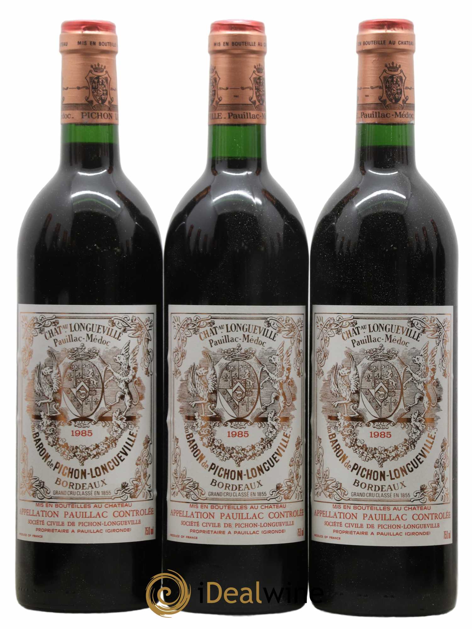 Pichon Longueville Baron 2ème Grand Cru Classé  1985 - Lot de 12 Bouteilles