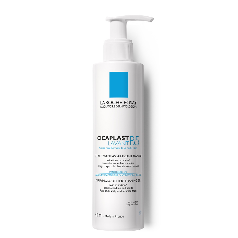 La Roche-Posay Cicaplast Lavant B5 gel moussant assainissant apaisant 200ml Nettoyant assainissant et apaisant pourles Irritations cutanées