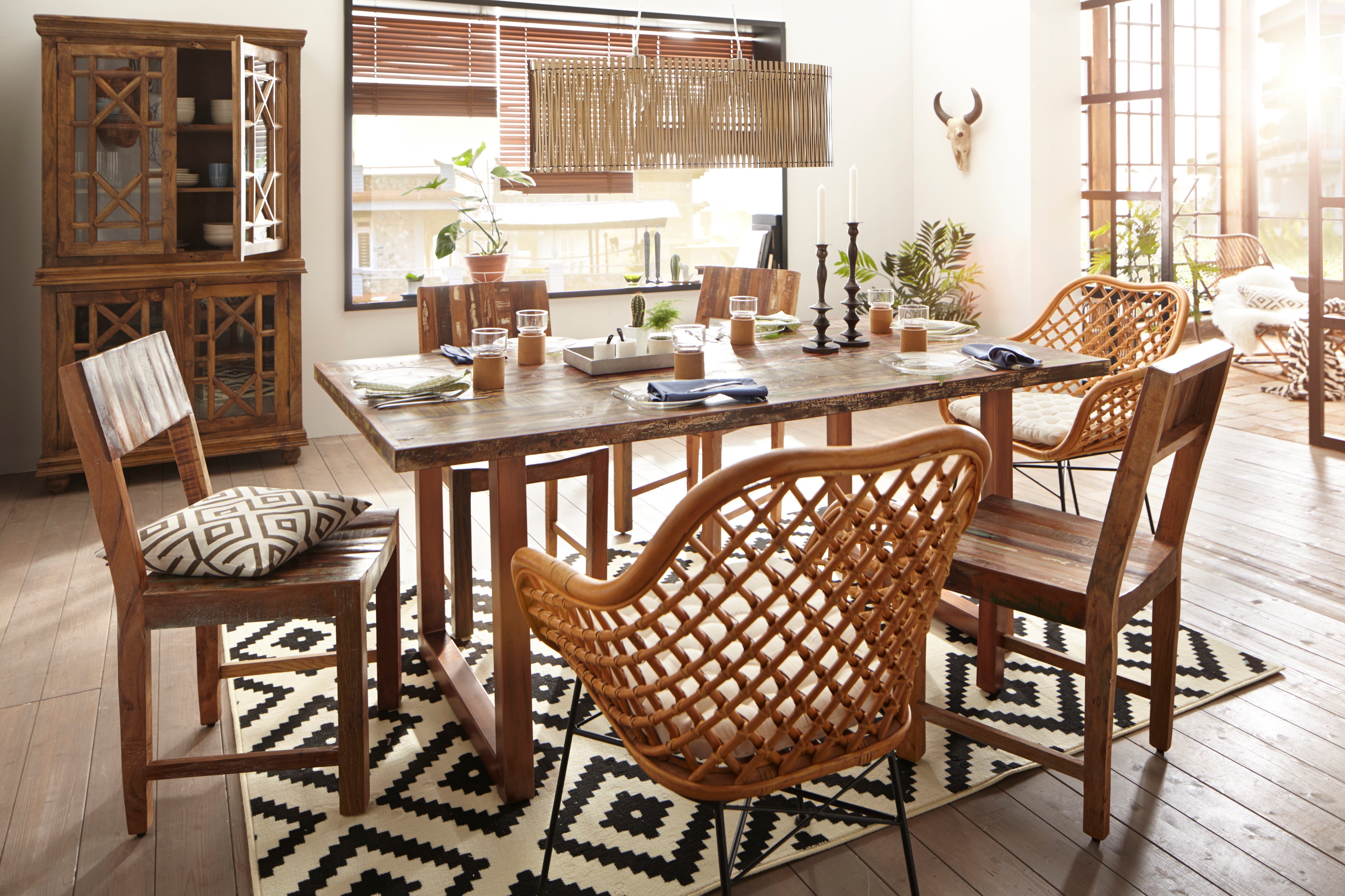 Home affaire Rattanstuhl (1 St), ohne Sitzkissen