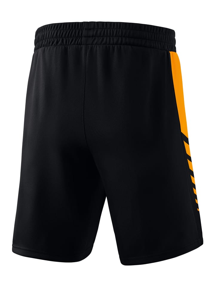 erima Six Wings Shorts in schwarz/new orange günstig kaufen