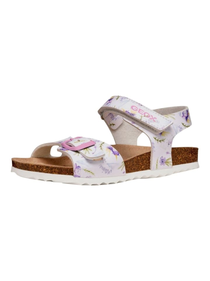 Geox Sandalen in Weiß/Lila günstig kaufen
