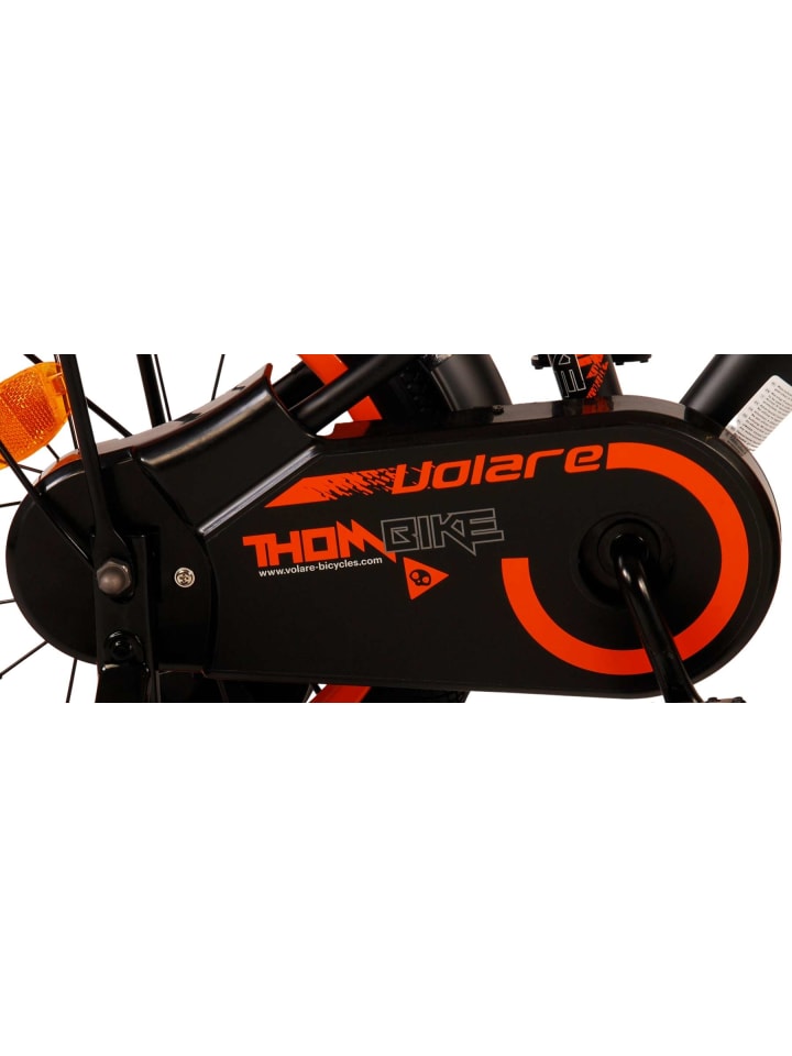 Volare Kinderfahrrad Thombike für Jungen 14 Zoll Kinderrad in Schwarz Orange 4 Jahre günstig kaufen onesize
