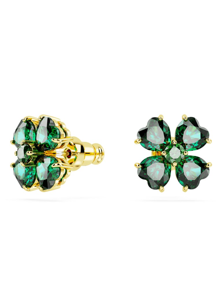 Swarovski Idyllia gold-plated stud earrings