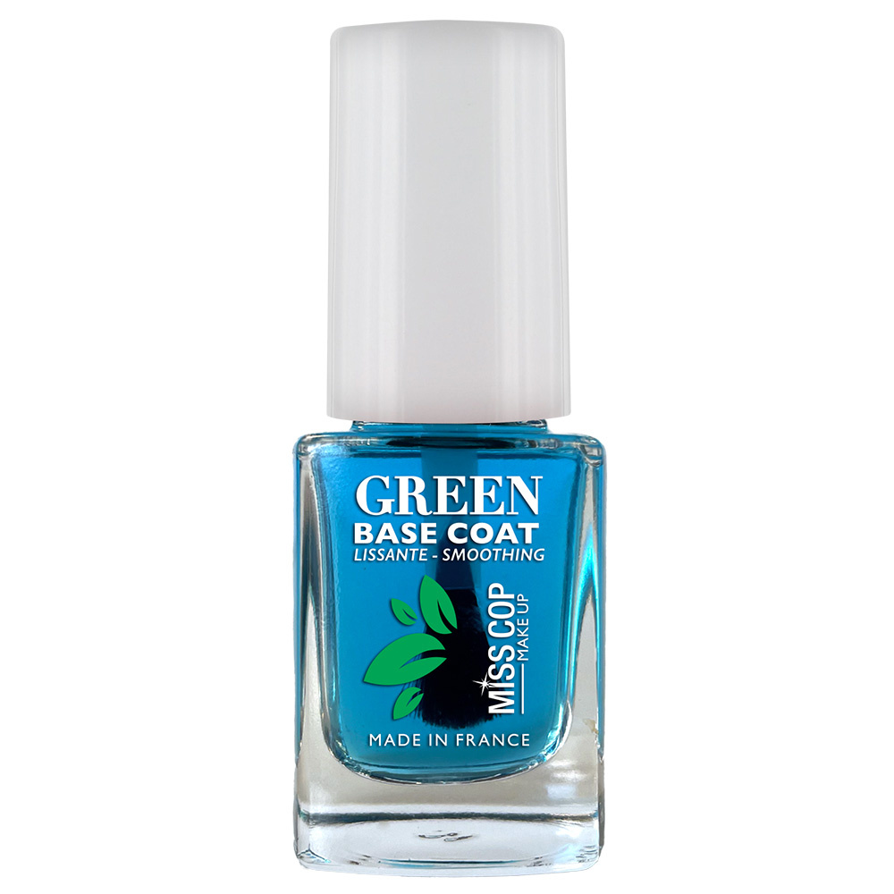 miss cop Base Coat green Soin ongles biosourcé