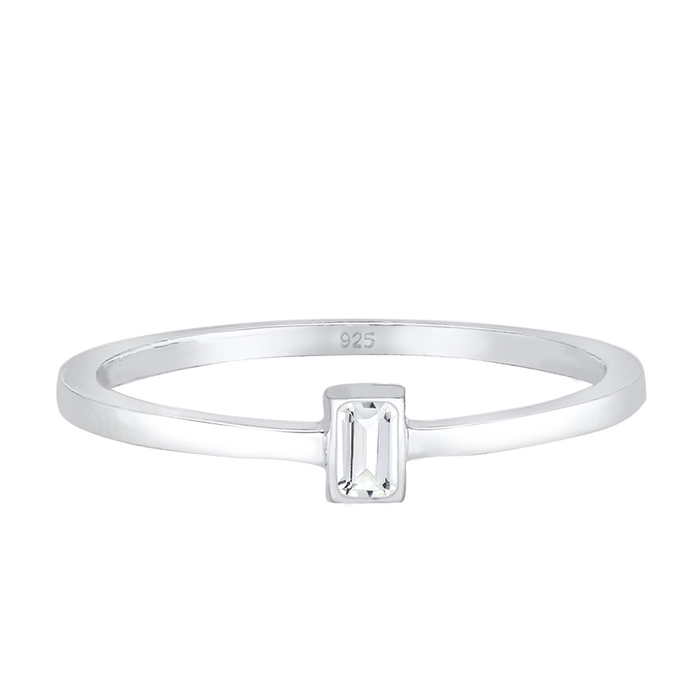 Elli PREMIUM Elli PREMIUM Bague dames avec pierre Geo Topaz Vintage en argent sterling 925 Bague
