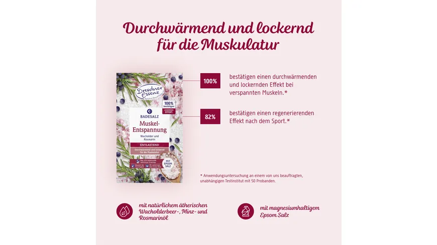 Dresdner Essenz Badesalz Muskel Entspannung 60 g