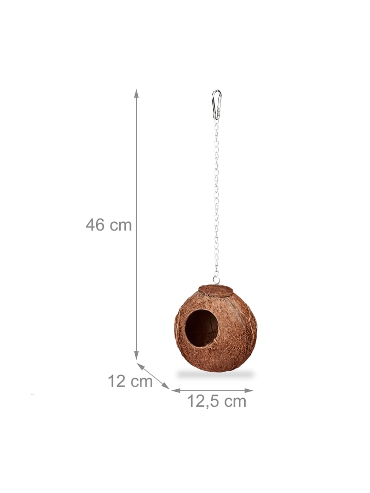 relaxdays 2 x Vogelhaus in Natur günstig kaufen onesize