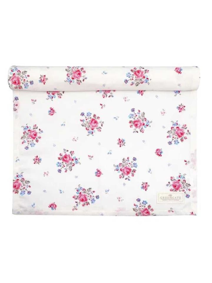 Greengate Tischläufer ELYSIA Weiß mit Blumen günstig kaufen onesize