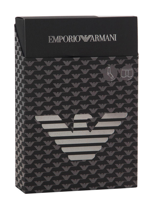EMPORIO ARMANI, Set, Trunk   Socken, schwarz-graphit