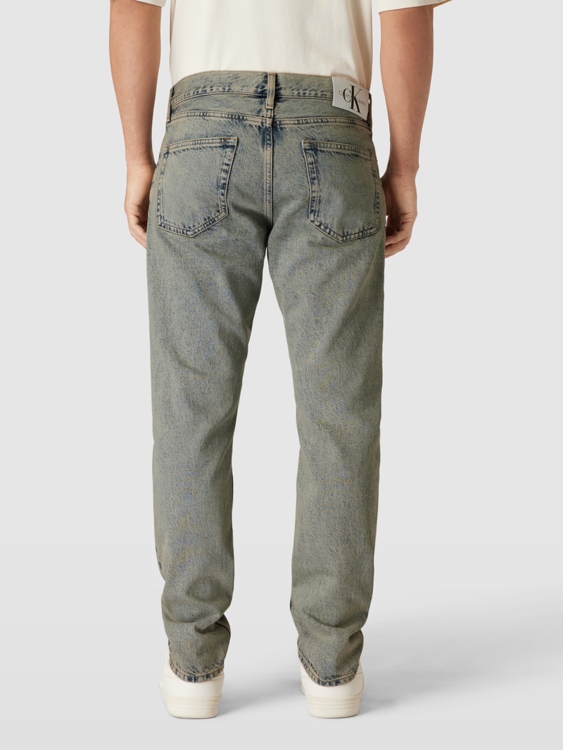 Authentic Straight Fit Jeans im Used-Look in jeans