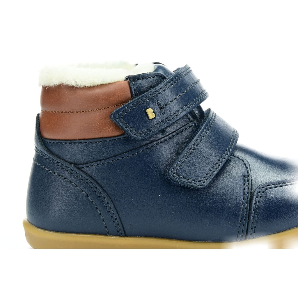 Bobux Timber Arctic Navy dunkelblaue gefütterten Stiefeletten