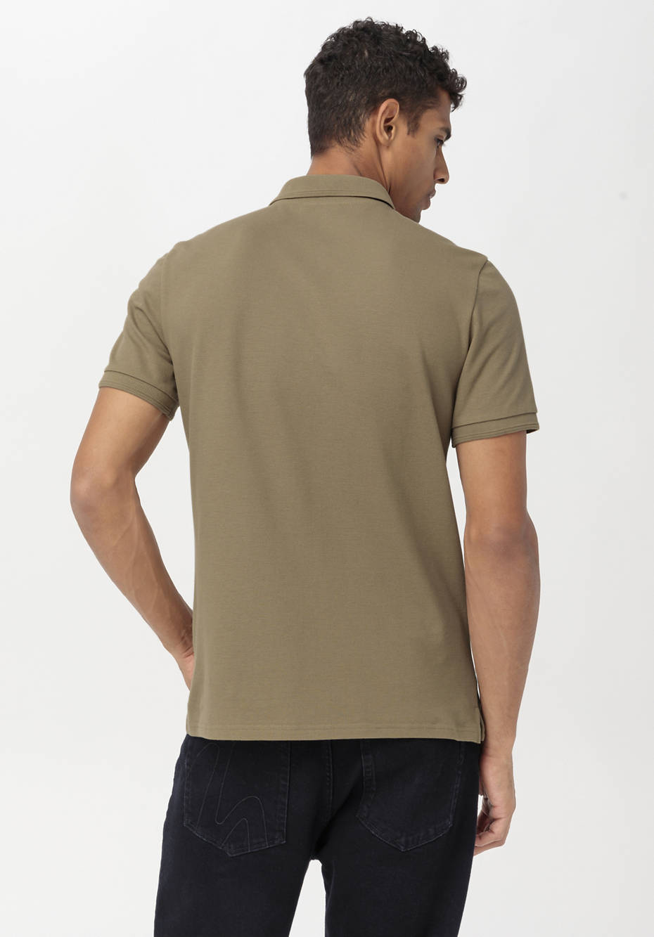 Poloshirt Zwirnjersey aus reiner Bio-Baumwolle