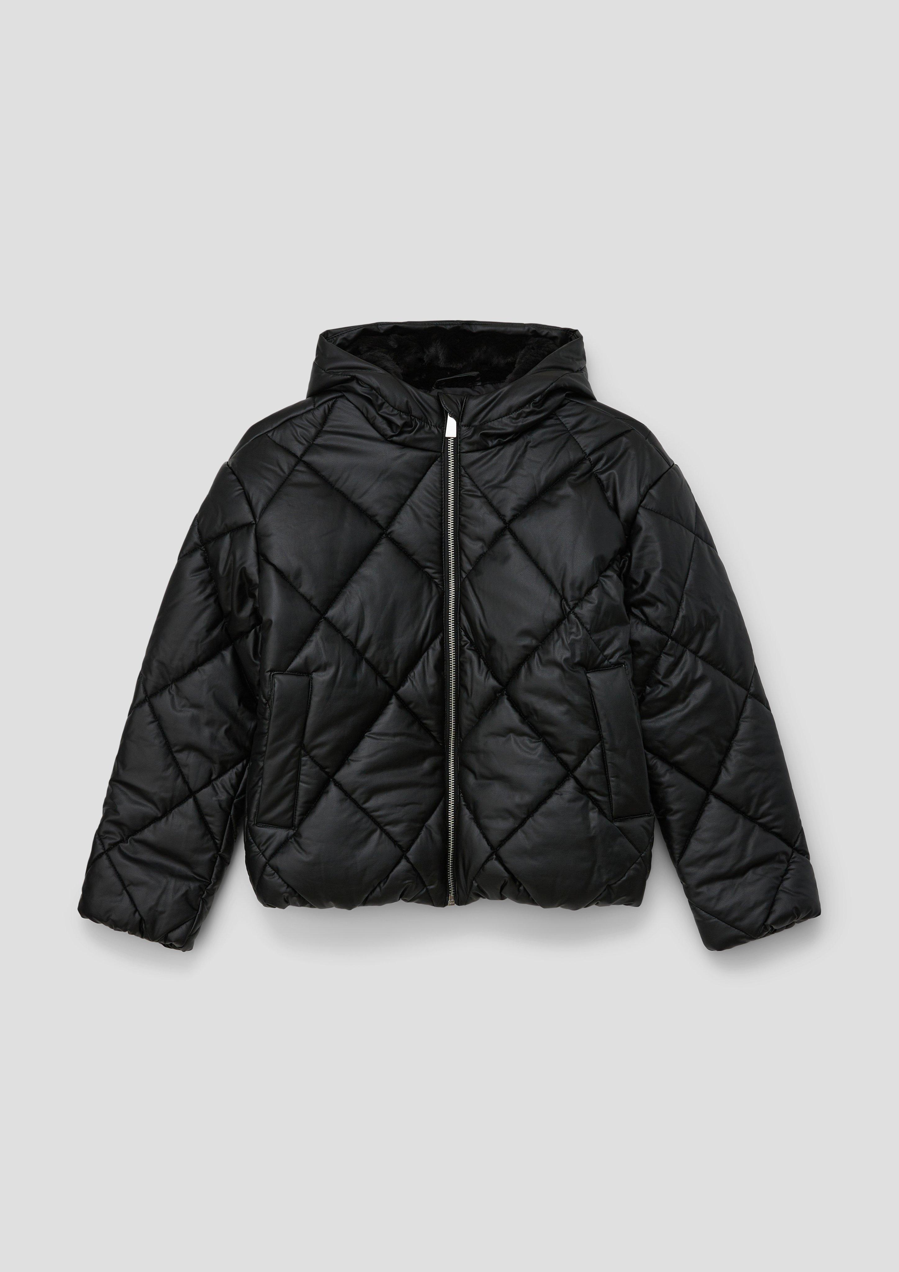 Steppjacke in Leder-Optik  2132213-9999