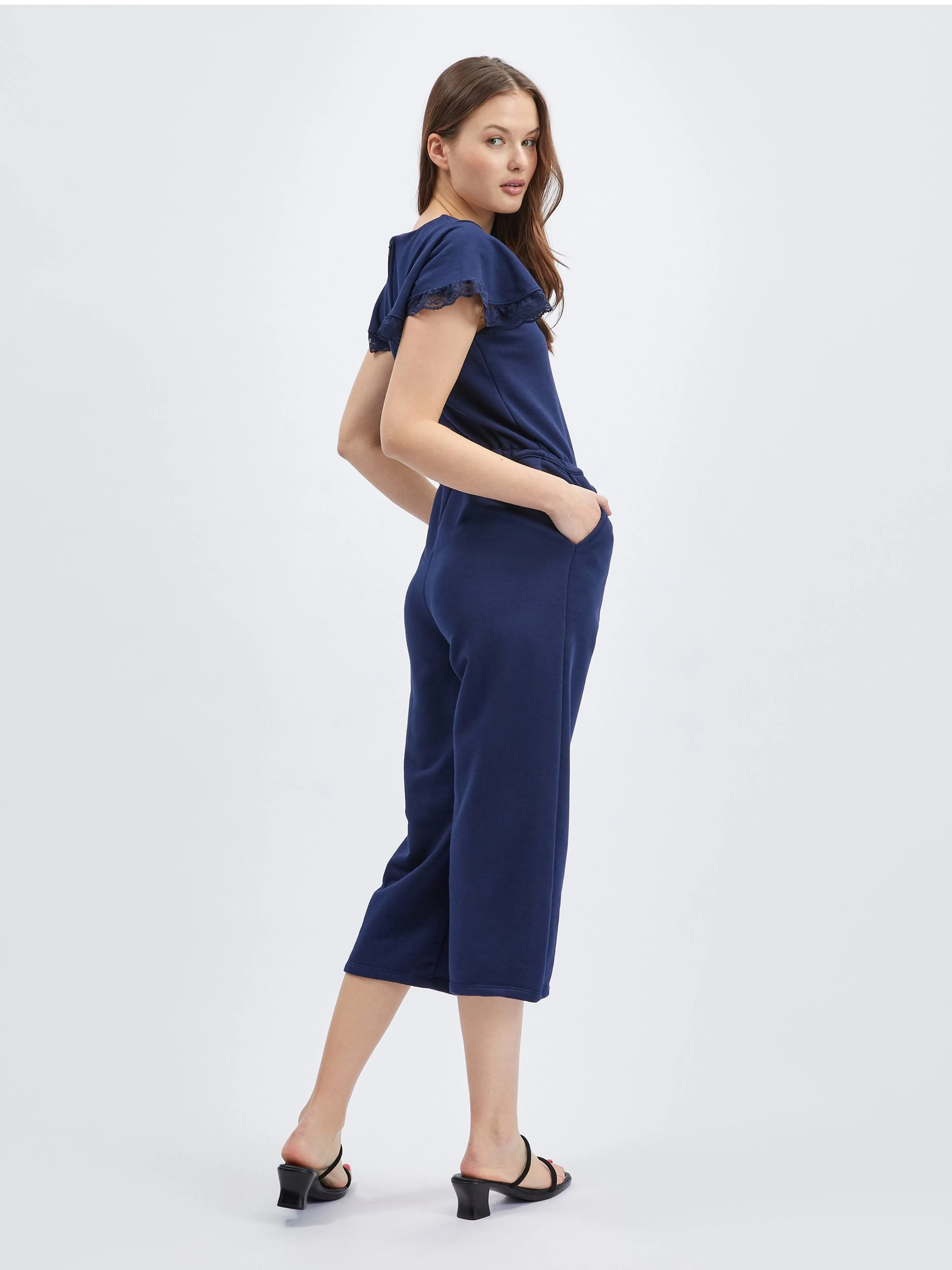 Dunkelblauer Damen-Jumpsuit ORSAY