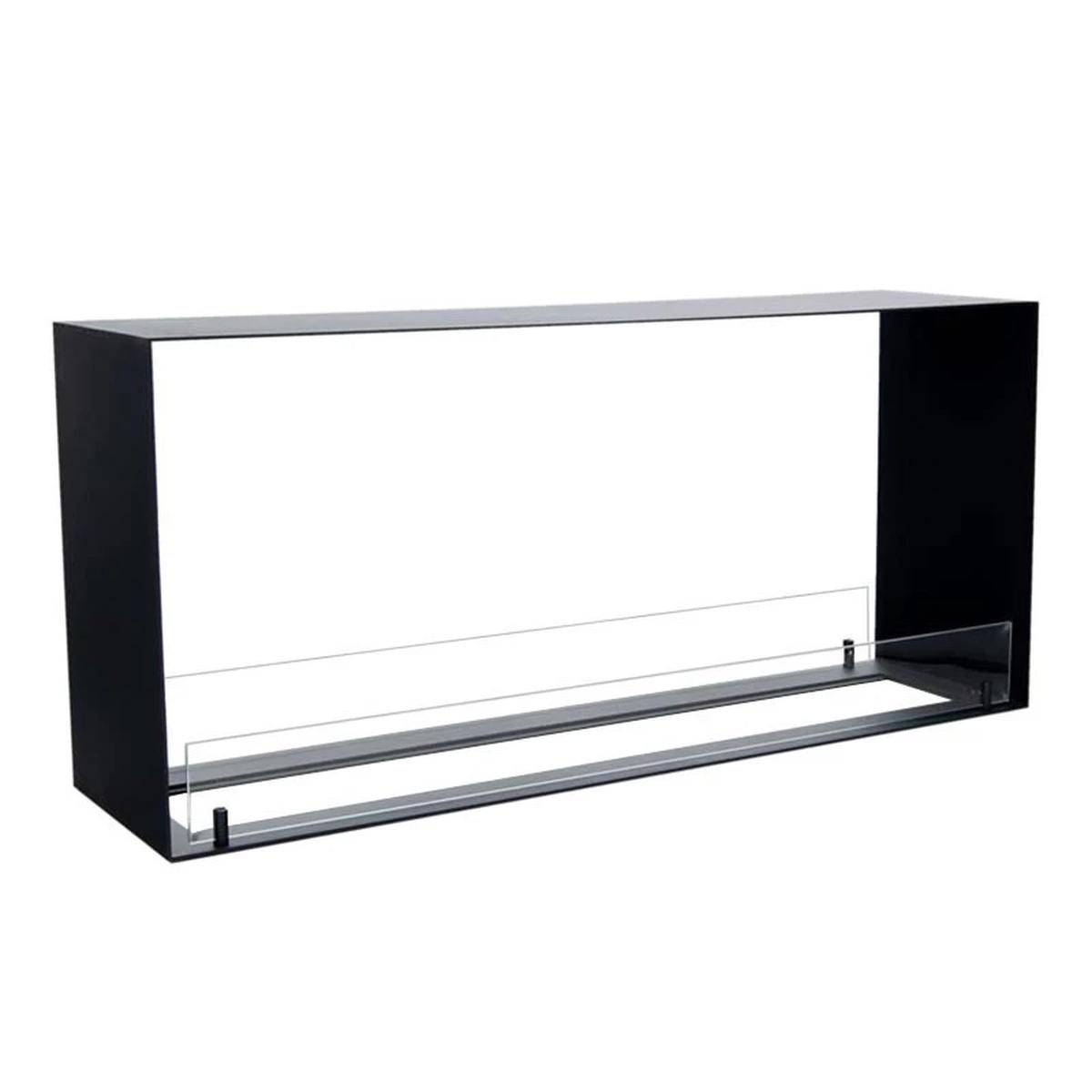 Foco Foco Two 1100 Medium, Bioethanol-Kamin mit ferngesteuertem Brenner, 110 cm Breite, zweiseitige Flammenansicht, drei automatische Brennervarianten, 7 kW