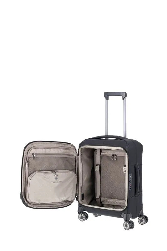 Travelite PRIIMA Kabinengepäck S mit 4 Rollen - Schwarz