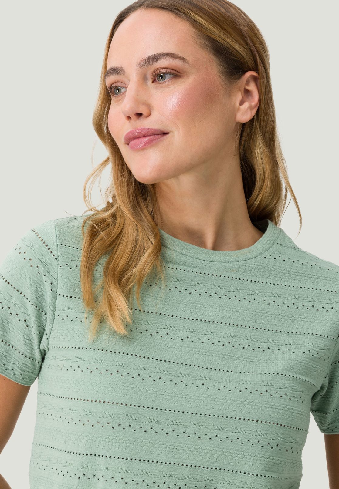 Shirt mit Ajourstrickmuster