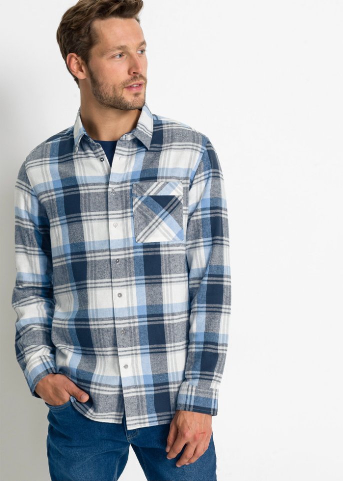 Flanell-Langarmhemd
