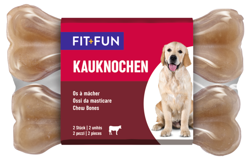 FIT+FUN Snacks FIT+FUN Kauknochen gepresst 10 Stück, 13 cm